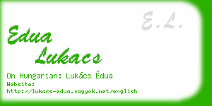edua lukacs business card